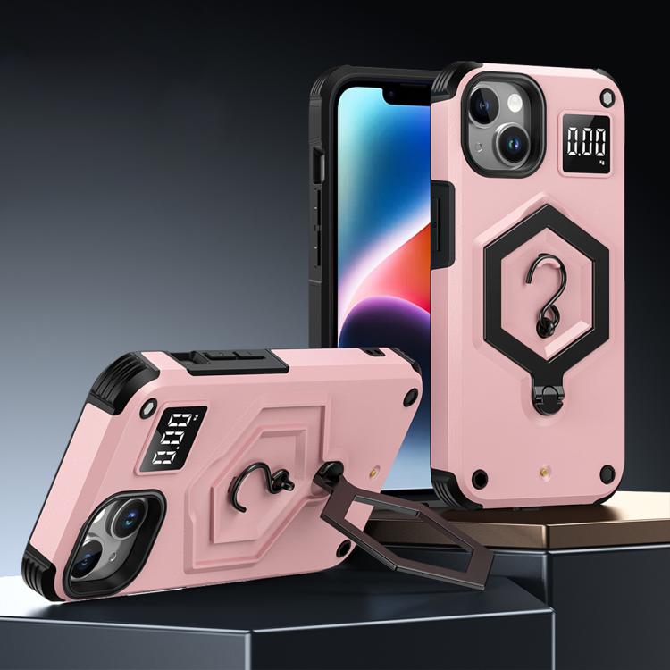 حافظة هاتف بمقياس وزن مغناطيسي بدرع سداسي، لهواتف iPhone 16، iPhone 15 Pro Max، iPhone 15 Pro، iPhone 15 Plus، iPhone 15، iPhone 14 Plus