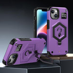 حافظة هاتف بمقياس وزن مغناطيسي بدرع سداسي، لهواتف iPhone 16، iPhone 15 Pro Max، iPhone 15 Pro، iPhone 15 Plus، iPhone 15، iPhone 14 Plus