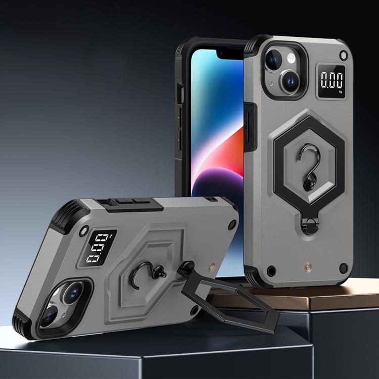 حافظة هاتف بمقياس وزن مغناطيسي بدرع سداسي، لهواتف iPhone 16، iPhone 15 Pro Max، iPhone 15 Pro، iPhone 15 Plus، iPhone 15، iPhone 14 Plus