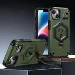 حافظة هاتف بمقياس وزن مغناطيسي بدرع سداسي، لهواتف iPhone 16، iPhone 15 Pro Max، iPhone 15 Pro، iPhone 15 Plus، iPhone 15، iPhone 14 Plus