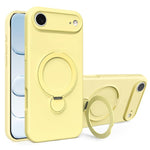 غطاء هاتف من السيليكون السائل مع حامل MagSafe، لهواتف iPhone 17 Pro Max، iPhone 17 Pro، iPhone 17، iPhone Air