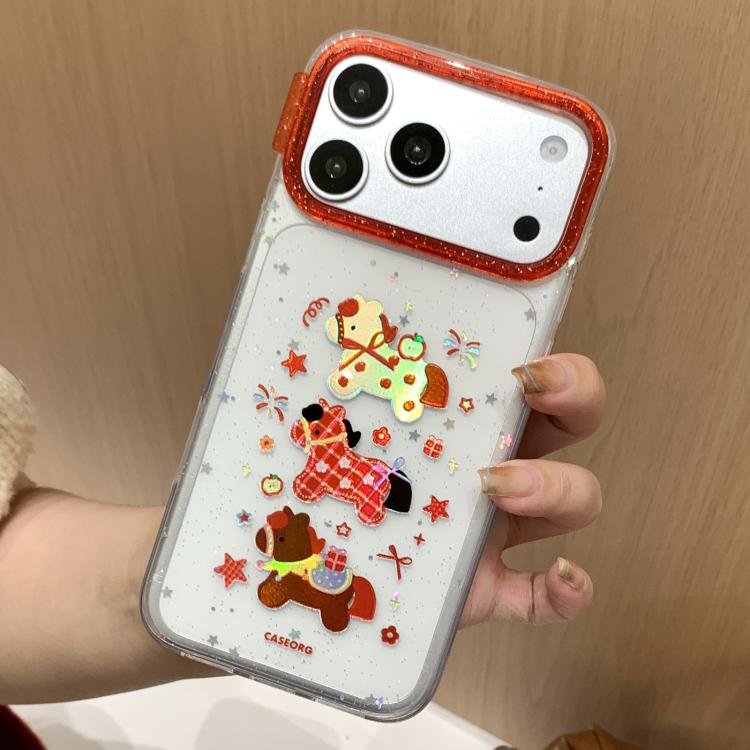 حافظة هاتف بنقشة مهر لطيفة للسنة القمرية الجديدة، لهواتف iPhone 17 Pro Max، iPhone 17 Pro، iPhone 17، iPhone 16 Pro Max، iPhone 16 Pro، iPhone 16، iPhone 15 Pro Max، iPhone 15 Pro، iPhone 15، iPhone 14، iPhone 14 Pro