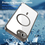 حافظة هاتف مقاومة للصدمات من TPU هجينة مع وسادة هوائية وMagSafe، لهواتف iPhone 17e / 16e، iPhone 17 Pro Max، iPhone 17 Pro، iPhone 17، iPhone Air، iPhone 16 Pro Max، iPhone 16 Pro، iPhone 16 Plus، iPhone 16، iPhone 15 Pro Max