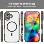 حافظة هاتف مقاومة للصدمات من TPU هجينة مع وسادة هوائية وMagSafe، لهواتف iPhone 17e / 16e، iPhone 17 Pro Max، iPhone 17 Pro، iPhone 17، iPhone Air، iPhone 16 Pro Max، iPhone 16 Pro، iPhone 16 Plus، iPhone 16، iPhone 15 Pro Max