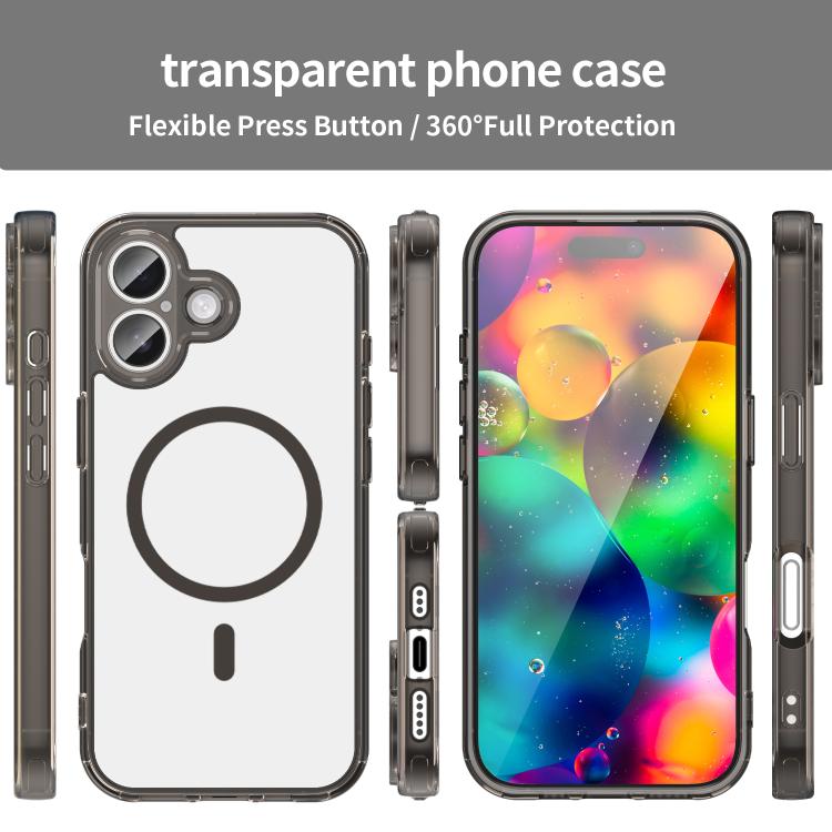 حافظة هاتف مقاومة للصدمات من TPU هجينة مع وسادة هوائية وMagSafe، لهواتف iPhone 17e / 16e، iPhone 17 Pro Max، iPhone 17 Pro، iPhone 17، iPhone Air، iPhone 16 Pro Max، iPhone 16 Pro، iPhone 16 Plus، iPhone 16، iPhone 15 Pro Max
