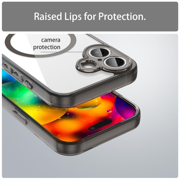 حافظة هاتف مقاومة للصدمات من TPU هجينة مع وسادة هوائية وMagSafe، لهواتف iPhone 17e / 16e، iPhone 17 Pro Max، iPhone 17 Pro، iPhone 17، iPhone Air، iPhone 16 Pro Max، iPhone 16 Pro، iPhone 16 Plus، iPhone 16، iPhone 15 Pro Max