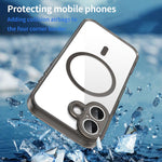 حافظة هاتف مقاومة للصدمات من TPU هجينة مع وسادة هوائية وMagSafe، لهواتف iPhone 17e / 16e، iPhone 17 Pro Max، iPhone 17 Pro، iPhone 17، iPhone Air، iPhone 16 Pro Max، iPhone 16 Pro، iPhone 16 Plus، iPhone 16، iPhone 15 Pro Max