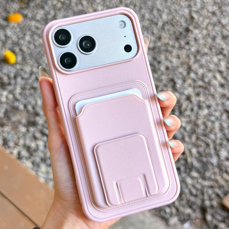 حافظة هاتف بحامل بطاقة قابلة للطي مربعة، لهواتف iPhone 17 Pro Max، iPhone 17 Pro، iPhone 17، iPhone Air، iPhone 16 Pro Max، iPhone 16 Pro