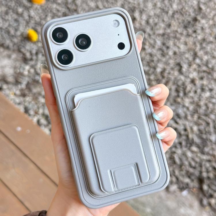 حافظة هاتف بحامل بطاقة قابلة للطي مربعة، لهواتف iPhone 17 Pro Max، iPhone 17 Pro، iPhone 17، iPhone Air، iPhone 16 Pro Max، iPhone 16 Pro