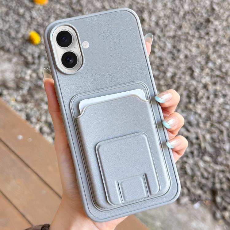 حافظة هاتف بحامل بطاقة قابلة للطي مربعة، لهواتف iPhone 17 Pro Max، iPhone 17 Pro، iPhone 17، iPhone Air، iPhone 16 Pro Max، iPhone 16 Pro