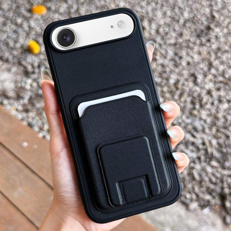حافظة هاتف بحامل بطاقة قابلة للطي مربعة، لهواتف iPhone 17 Pro Max، iPhone 17 Pro، iPhone 17، iPhone Air، iPhone 16 Pro Max، iPhone 16 Pro