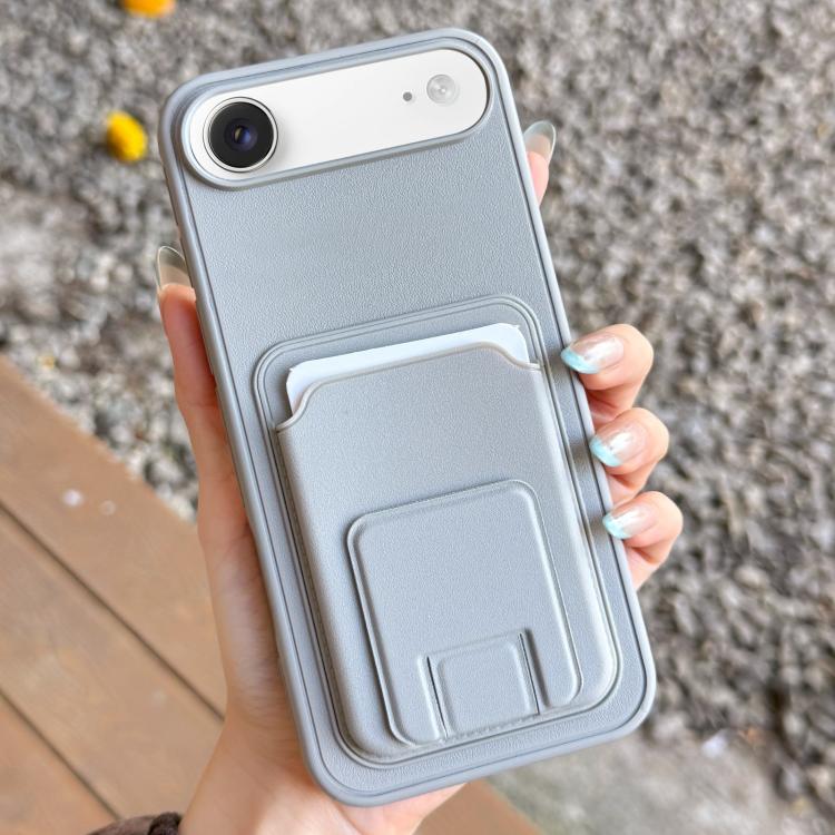 حافظة هاتف بحامل بطاقة قابلة للطي مربعة، لهواتف iPhone 17 Pro Max، iPhone 17 Pro، iPhone 17، iPhone Air، iPhone 16 Pro Max، iPhone 16 Pro