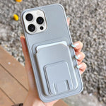 حافظة هاتف بحامل بطاقة قابلة للطي مربعة، لهواتف iPhone 17 Pro Max، iPhone 17 Pro، iPhone 17، iPhone Air، iPhone 16 Pro Max، iPhone 16 Pro