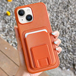 حافظة هاتف بحامل بطاقة قابلة للطي مربعة، لهواتف iPhone 16 Plus، iPhone 16، iPhone 15 Pro Max، iPhone 15 Pro، iPhone 15 Plus، iPhone 15