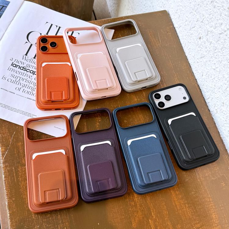 Square Folding Card Bag Holder Phone Case, For iPhone 14 Plus, For iPhone 14, For iPhone 14 Pro, For iPhone 14 Pro Max, For iPhone 13 Pro Max, For iPhone 13 Pro