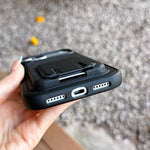 حافظة هاتف بحامل بطاقة قابلة للطي مربعة، لهواتف iPhone 16 Plus، iPhone 16، iPhone 15 Pro Max، iPhone 15 Pro، iPhone 15 Plus، iPhone 15