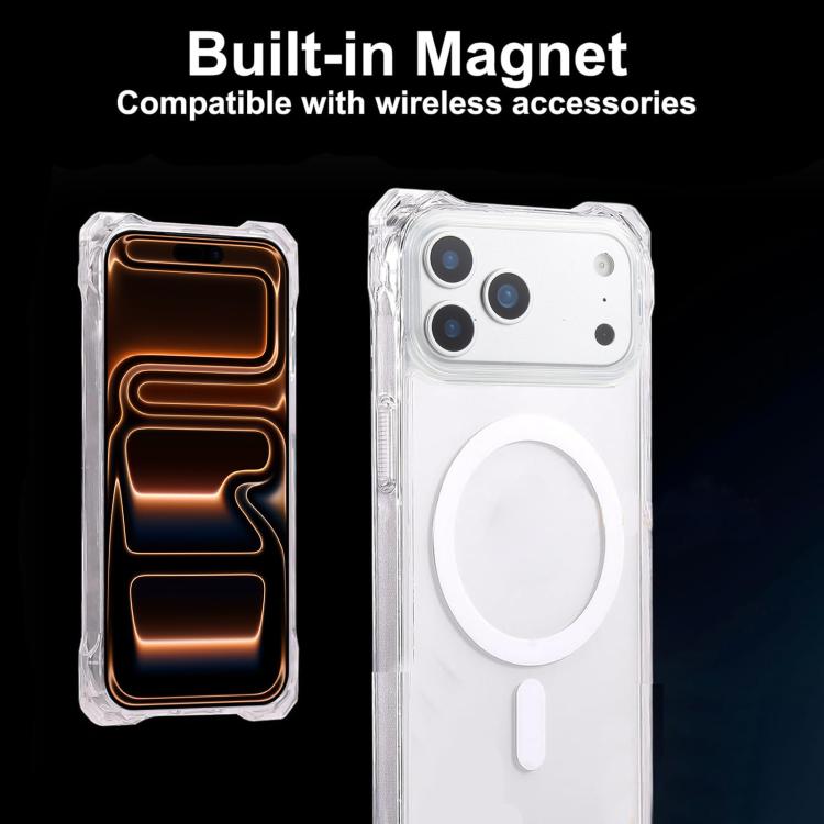 حافظة هاتف مغناطيسية مقاومة للصدمات بأربع فتحات من XDcase، بدون حزام معصم، لهواتف iPhone 17 Pro Max، iPhone 17 Pro