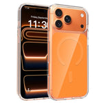 حافظة هاتف ملونة صلبة هجينة من PC وTPU مغناطيسية، لهواتف iPhone 17 Pro Max، iPhone 17 Pro، iPhone 17