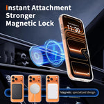 حافظة هاتف ملونة صلبة هجينة من PC وTPU مغناطيسية، لهواتف iPhone 17 Pro Max، iPhone 17 Pro، iPhone 17