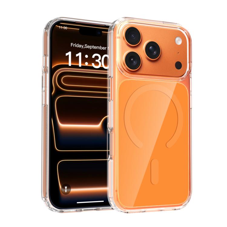 حافظة هاتف ملونة صلبة هجينة من PC وTPU مغناطيسية، لهواتف iPhone 17 Pro Max، iPhone 17 Pro، iPhone 17
