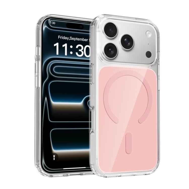 حافظة هاتف ملونة صلبة هجينة من PC وTPU مغناطيسية، لهواتف iPhone 17 Pro Max، iPhone 17 Pro، iPhone 17