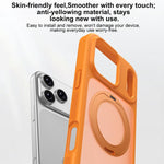 حافظة هاتف درع مغناطيسي دوار مضادة للبقع وصديقة للبشرة، لهواتف iPhone 17 Pro Max، iPhone 17 Pro
