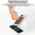 حافظة هاتف درع مغناطيسي دوار مضادة للبقع وصديقة للبشرة، لهواتف iPhone 17 Pro Max، iPhone 17 Pro