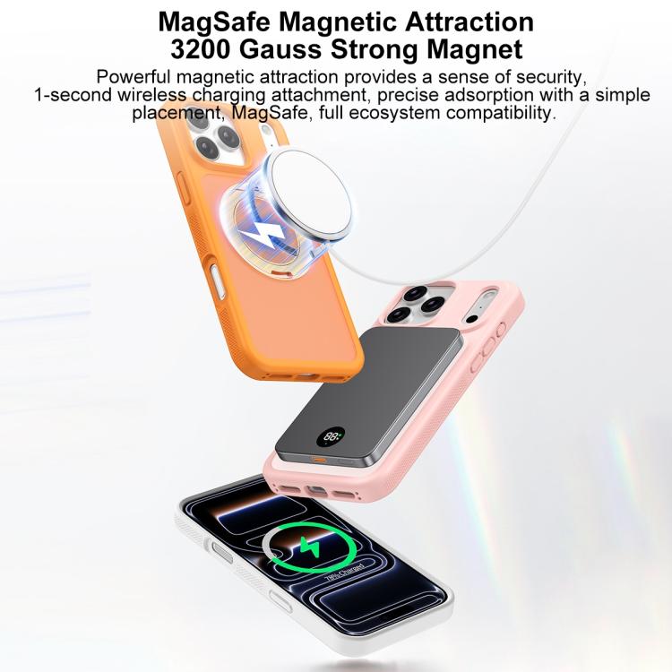 حافظة هاتف درع مغناطيسي دوار مضادة للبقع وصديقة للبشرة، لهواتف iPhone 17 Pro Max، iPhone 17 Pro