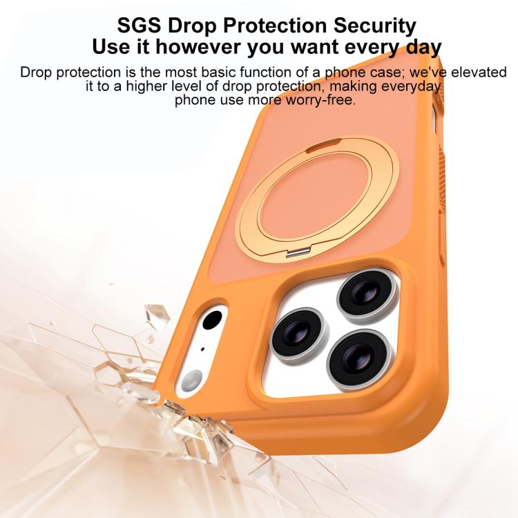 حافظة هاتف درع مغناطيسي دوار مضادة للبقع وصديقة للبشرة، لهواتف iPhone 17 Pro Max، iPhone 17 Pro
