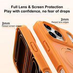 حافظة هاتف درع مغناطيسي دوار مضادة للبقع وصديقة للبشرة، لهواتف iPhone 17 Pro Max، iPhone 17 Pro