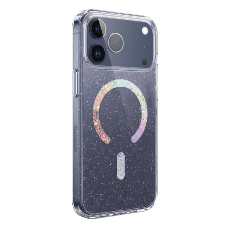 حافظة هاتف TPU مغناطيسية مع بريق، لهواتف iPhone 17 Pro Max، iPhone 17 Pro