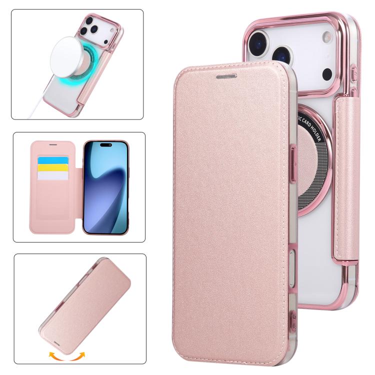 حافظة هاتف رفيعة جداً من الجلد النباتي مع طلاء مغناطيسي، لهواتف iPhone 17 Pro Max، iPhone 17 Pro، iPhone 17، iPhone Air، iPhone 16e، iPhone 16 Pro Max