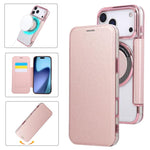حافظة هاتف رفيعة جداً من الجلد النباتي مع طلاء مغناطيسي، لهواتف iPhone 17 Pro Max، iPhone 17 Pro، iPhone 17، iPhone Air، iPhone 16e، iPhone 16 Pro Max