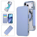 حافظة هاتف رفيعة جداً من الجلد النباتي مع طلاء مغناطيسي، لهواتف iPhone 17 Pro Max، iPhone 17 Pro، iPhone 17، iPhone Air، iPhone 16e، iPhone 16 Pro Max