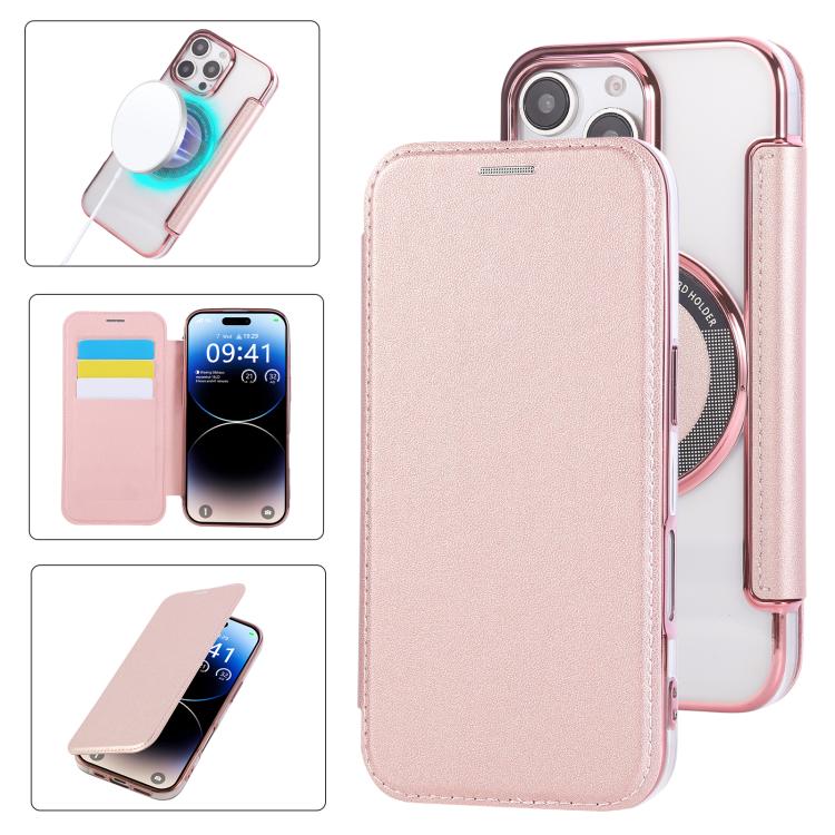 حافظة هاتف رفيعة جداً من الجلد النباتي مع طلاء مغناطيسي، لهواتف iPhone 17 Pro Max، iPhone 17 Pro، iPhone 17، iPhone Air، iPhone 16e، iPhone 16 Pro Max