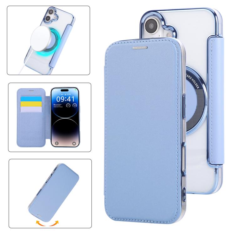 حافظة هاتف رفيعة جداً من الجلد النباتي مع طلاء مغناطيسي، لهواتف iPhone 16 Pro، iPhone 16 Plus، iPhone 16، iPhone 15 Pro Max، iPhone 15 Pro، iPhone 15 Plus / 14 Plus