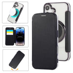 حافظة هاتف رفيعة جداً من الجلد النباتي مع طلاء مغناطيسي، لهواتف iPhone 16 Pro، iPhone 16 Plus، iPhone 16، iPhone 15 Pro Max، iPhone 15 Pro، iPhone 15 Plus / 14 Plus