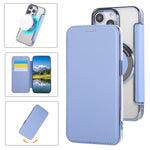 حافظة هاتف رفيعة جداً من الجلد النباتي مع طلاء مغناطيسي، لهواتف iPhone 16 Pro، iPhone 16 Plus، iPhone 16، iPhone 15 Pro Max، iPhone 15 Pro، iPhone 15 Plus / 14 Plus