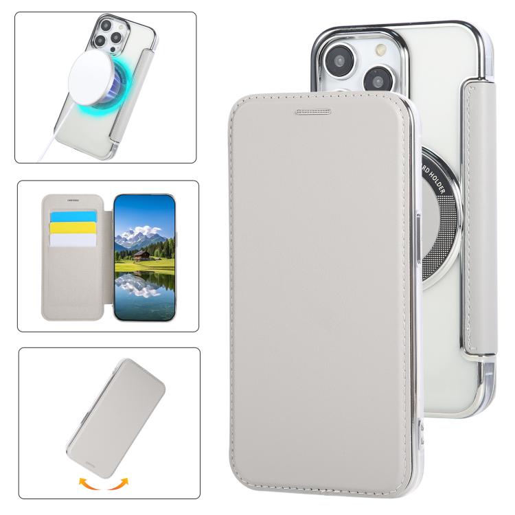 حافظة هاتف رفيعة جداً من الجلد النباتي مع طلاء مغناطيسي، لهواتف iPhone 16 Pro، iPhone 16 Plus، iPhone 16، iPhone 15 Pro Max، iPhone 15 Pro، iPhone 15 Plus / 14 Plus