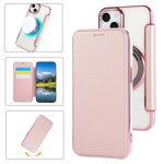 حافظة هاتف رفيعة جداً من الجلد النباتي مع طلاء مغناطيسي، لهواتف iPhone 16 Pro، iPhone 16 Plus، iPhone 16، iPhone 15 Pro Max، iPhone 15 Pro، iPhone 15 Plus / 14 Plus