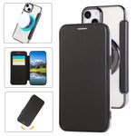 حافظة هاتف رفيعة جداً من الجلد النباتي مع طلاء مغناطيسي، لهواتف iPhone 16 Pro، iPhone 16 Plus، iPhone 16، iPhone 15 Pro Max، iPhone 15 Pro، iPhone 15 Plus / 14 Plus