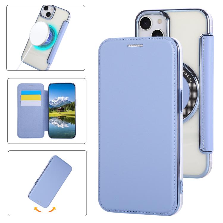 حافظة هاتف رفيعة جداً من الجلد النباتي مع طلاء مغناطيسي، لهواتف iPhone 15، iPhone 14 / 13، iPhone 14 Pro، iPhone 14 Pro Max، iPhone 13 Pro Max، iPhone 13 Pro