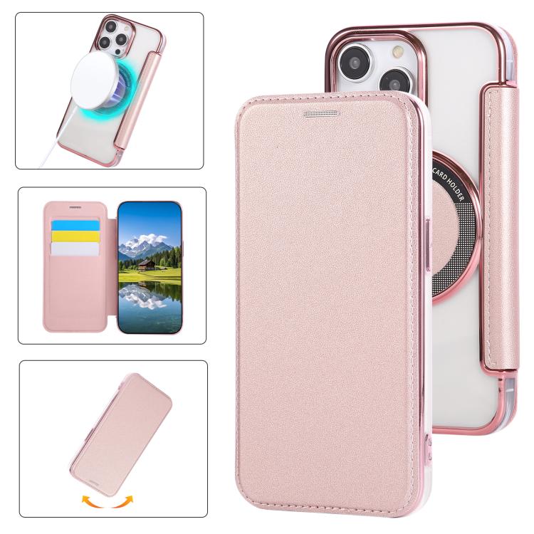 حافظة هاتف رفيعة جداً من الجلد النباتي مع طلاء مغناطيسي، لهواتف iPhone 15، iPhone 14 / 13، iPhone 14 Pro، iPhone 14 Pro Max، iPhone 13 Pro Max، iPhone 13 Pro