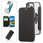حافظة هاتف رفيعة جداً من الجلد النباتي مع طلاء مغناطيسي، لهواتف iPhone 15، iPhone 14 / 13، iPhone 14 Pro، iPhone 14 Pro Max، iPhone 13 Pro Max، iPhone 13 Pro