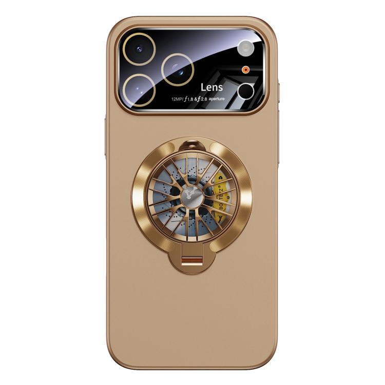 حافظة هاتف مغناطيسية مع نافذة كاميرا من PC وستاند دوار جيروسكوبي، لهواتف iPhone 17 Pro Max، iPhone 17 Pro، iPhone 17، iPhone Air، iPhone 16 Pro Max، iPhone 16 Pro
