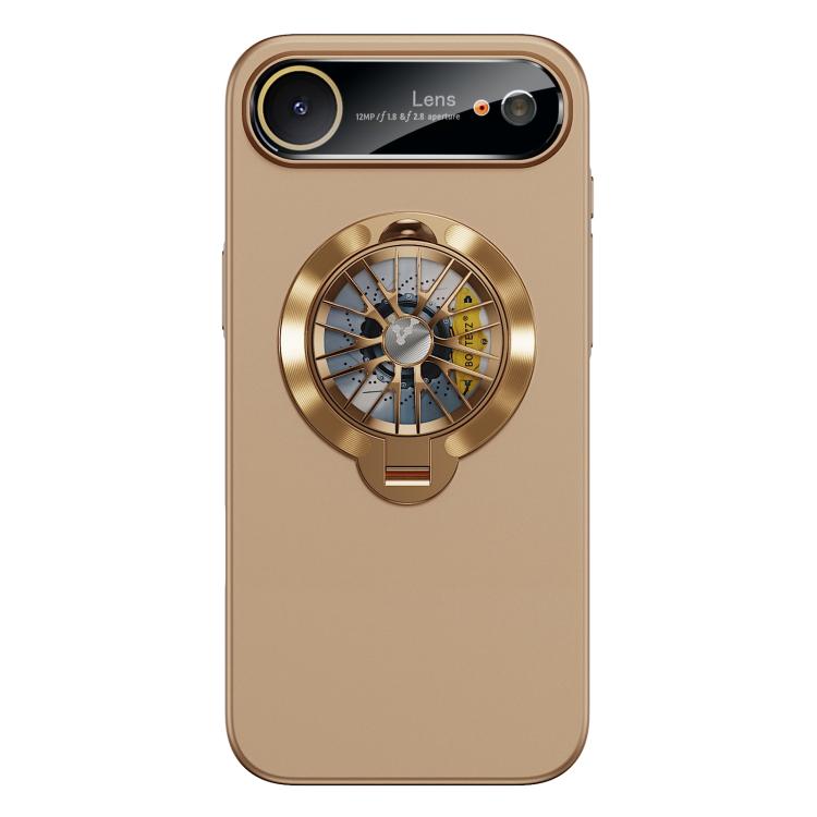 حافظة هاتف مغناطيسية مع نافذة كاميرا من PC وستاند دوار جيروسكوبي، لهواتف iPhone 17 Pro Max، iPhone 17 Pro، iPhone 17، iPhone Air، iPhone 16 Pro Max، iPhone 16 Pro