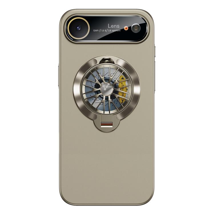 حافظة هاتف مغناطيسية مع نافذة كاميرا من PC وستاند دوار جيروسكوبي، لهواتف iPhone 17 Pro Max، iPhone 17 Pro، iPhone 17، iPhone Air، iPhone 16 Pro Max، iPhone 16 Pro