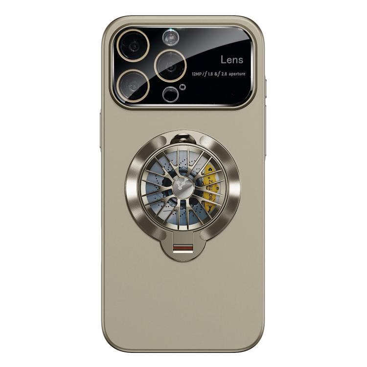حافظة هاتف مغناطيسية مع نافذة كاميرا من PC وستاند دوار جيروسكوبي، لهواتف iPhone 17 Pro Max، iPhone 17 Pro، iPhone 17، iPhone Air، iPhone 16 Pro Max، iPhone 16 Pro
