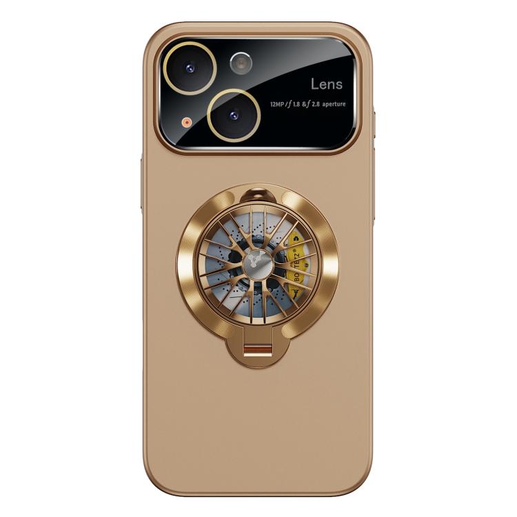 حافظة هاتف مغناطيسية مع نافذة كاميرا من PC وستاند دوار جيروسكوبي، لهواتف iPhone 16 Plus، iPhone 16، iPhone 15 Pro Max، iPhone 15 Pro، iPhone 15 Plus، iPhone 15