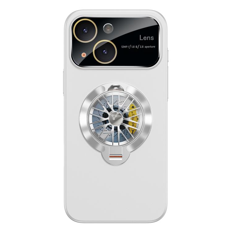 حافظة هاتف مغناطيسية مع نافذة كاميرا من PC وستاند دوار جيروسكوبي، لهواتف iPhone 16 Plus، iPhone 16، iPhone 15 Pro Max، iPhone 15 Pro، iPhone 15 Plus، iPhone 15